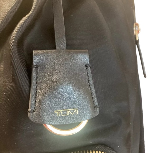 Tumi Backpack Rivas Nylon and Leather Trimmed with Gold Hardware - Picture 9 of 17